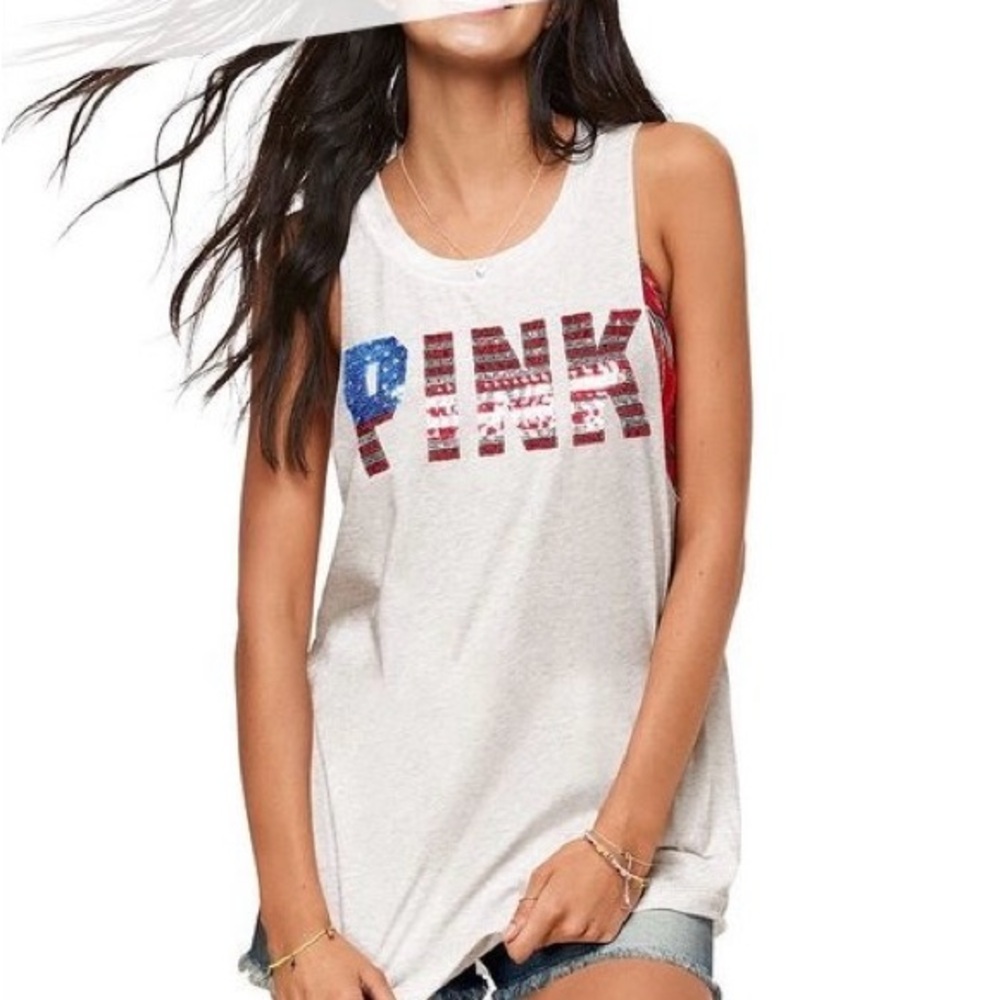 Pink Victoria’s Secret bling top NWT